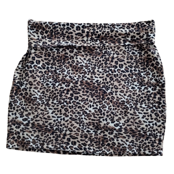 Charlotte Russe Dresses & Skirts - Charlotte Russe Leopard Print Micro Mini Skirt